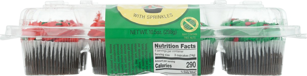 slide 5 of 16, LaBree's Bakery Mini Chocolate Cupcakes with Sprinkles 10.5 oz, 10.5 oz