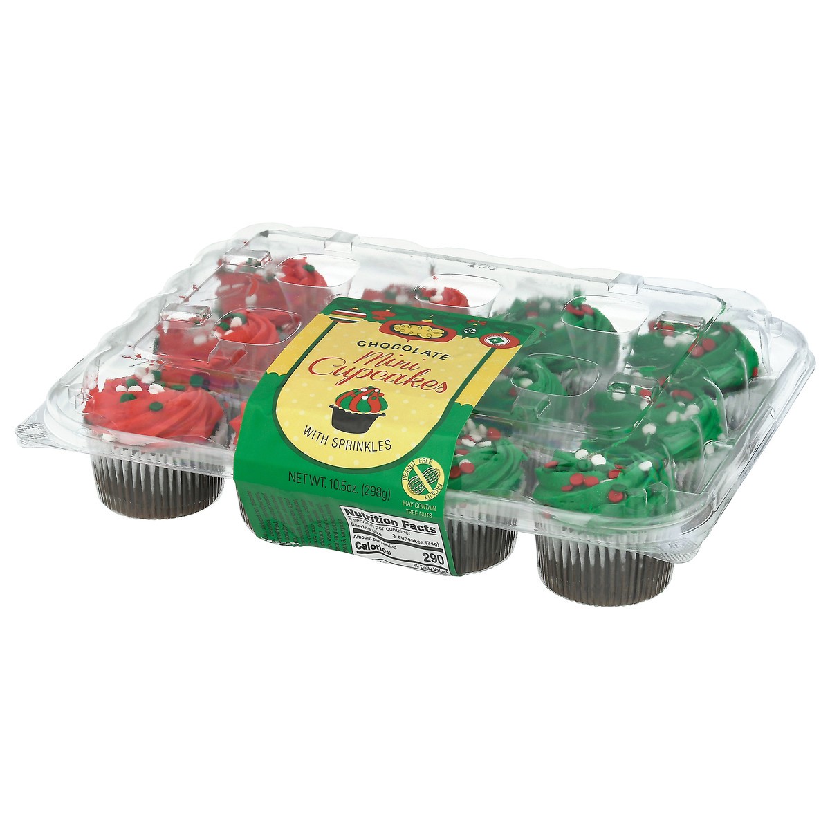 slide 13 of 16, LaBree's Bakery Mini Chocolate Cupcakes with Sprinkles 10.5 oz, 10.5 oz