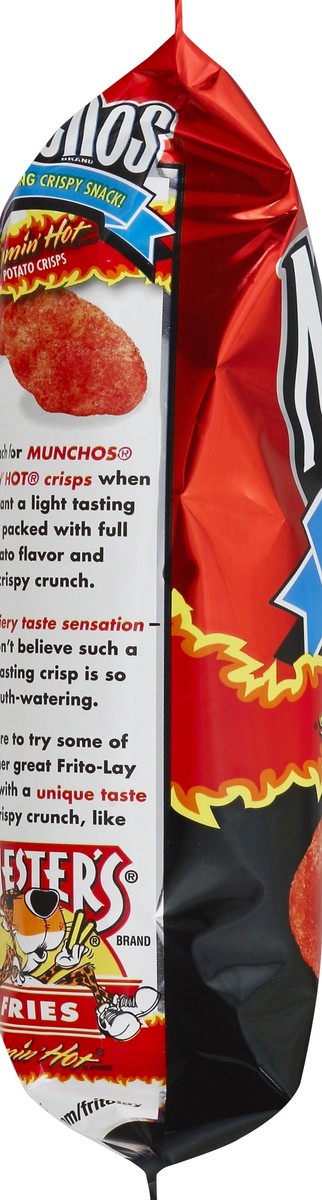 slide 3 of 5, Munchos Potato Crisps, Flamin' Hot Flavored, 2.625 oz