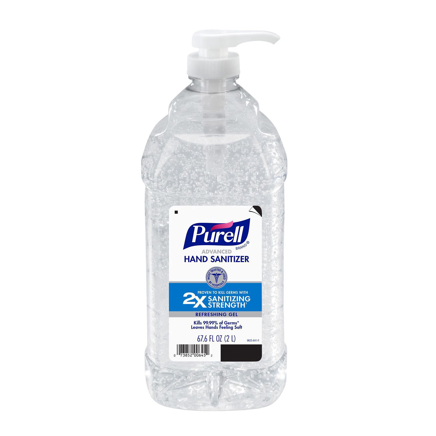 slide 1 of 1, Purell Unscented Hand Sanitizer, 2 liter