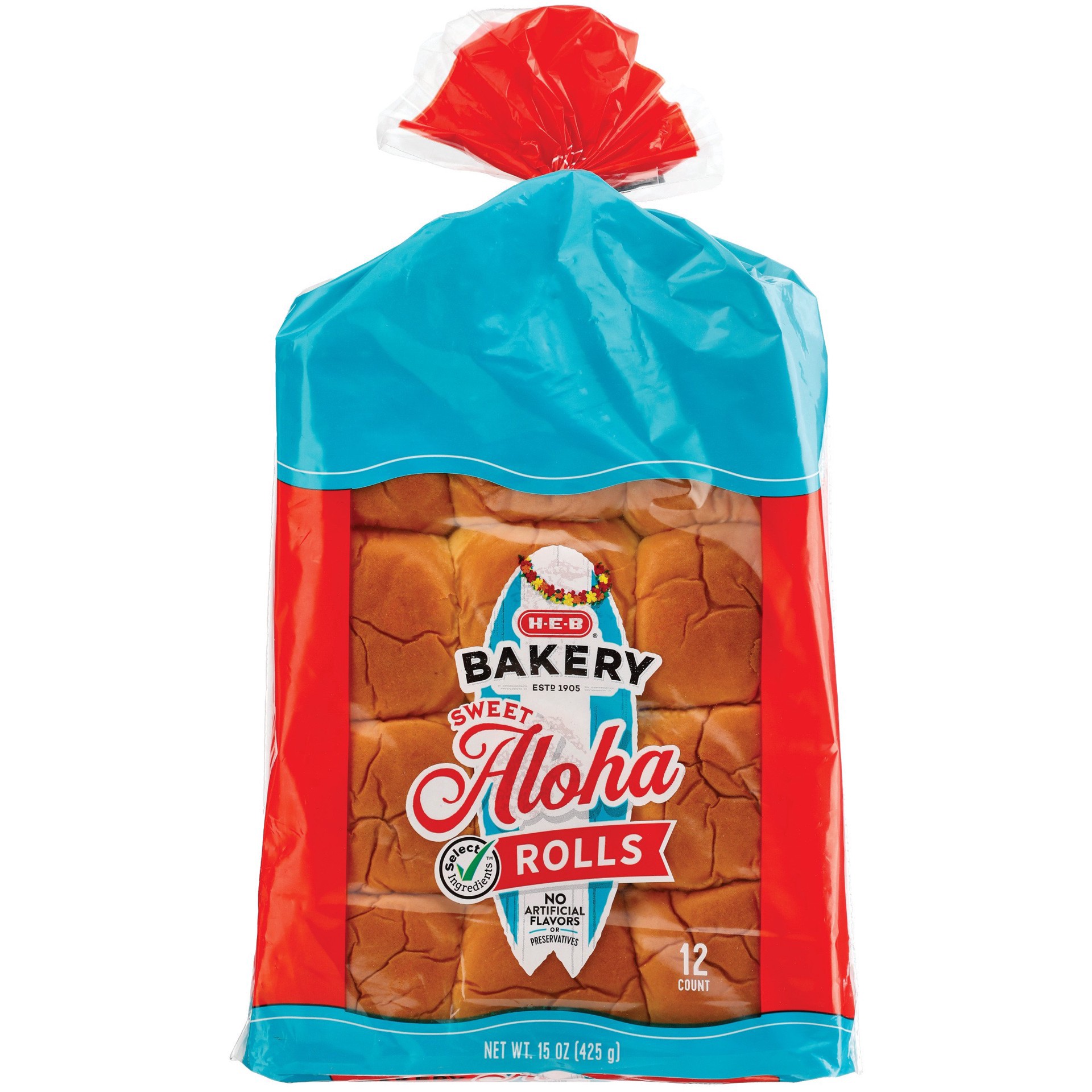 slide 1 of 1, H-E-B Bakery Sweet Aloha Rolls, 12 ct