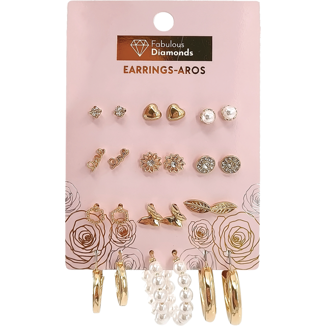 slide 1 of 1, CREATIVE HOME Earings 12Pc Set, 5 ct