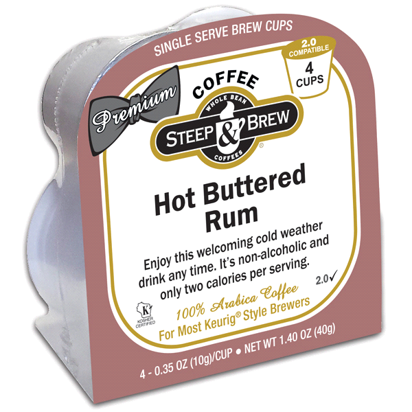 slide 1 of 1, Steep & Brew Steep&Brew K-Cup-Buttered Rum, 4 ct