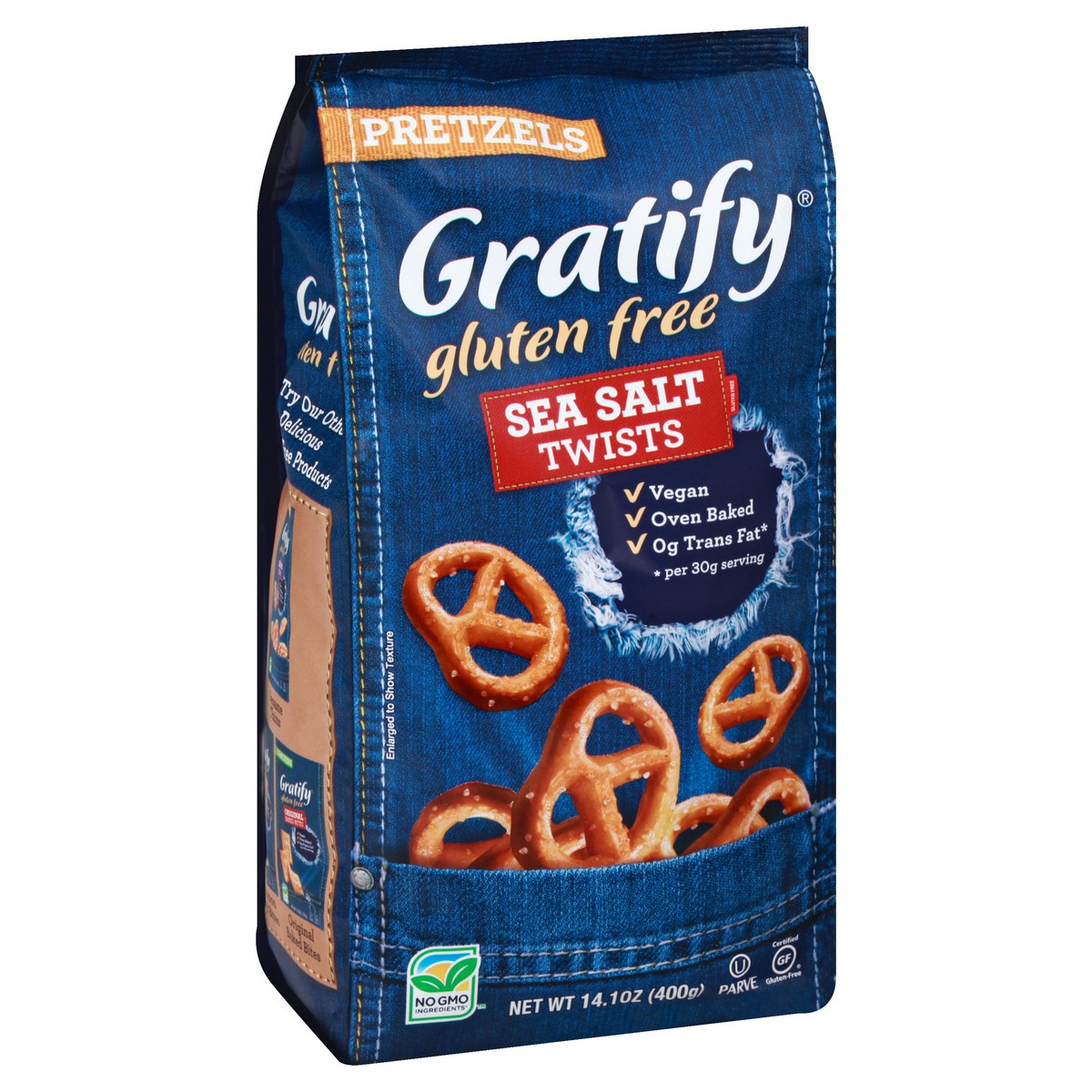 slide 9 of 13, Gratify Gluten Free Pretzel Twist, 14.1 oz