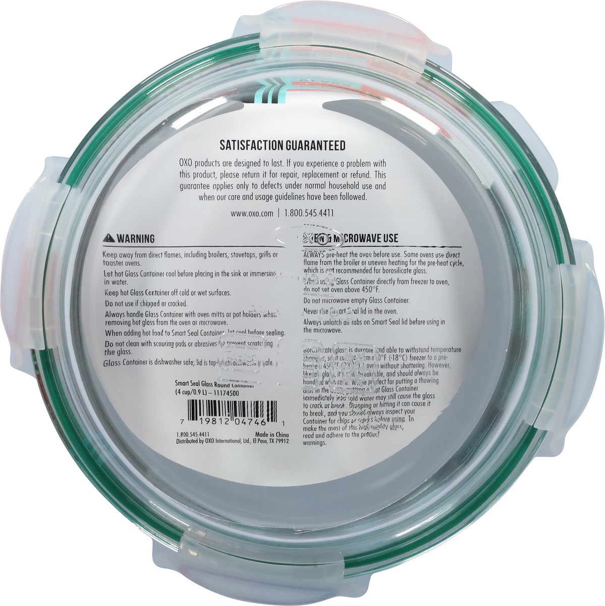 slide 9 of 11, OXO Round Smart Seal Glass Container 1 ea, 1 ct