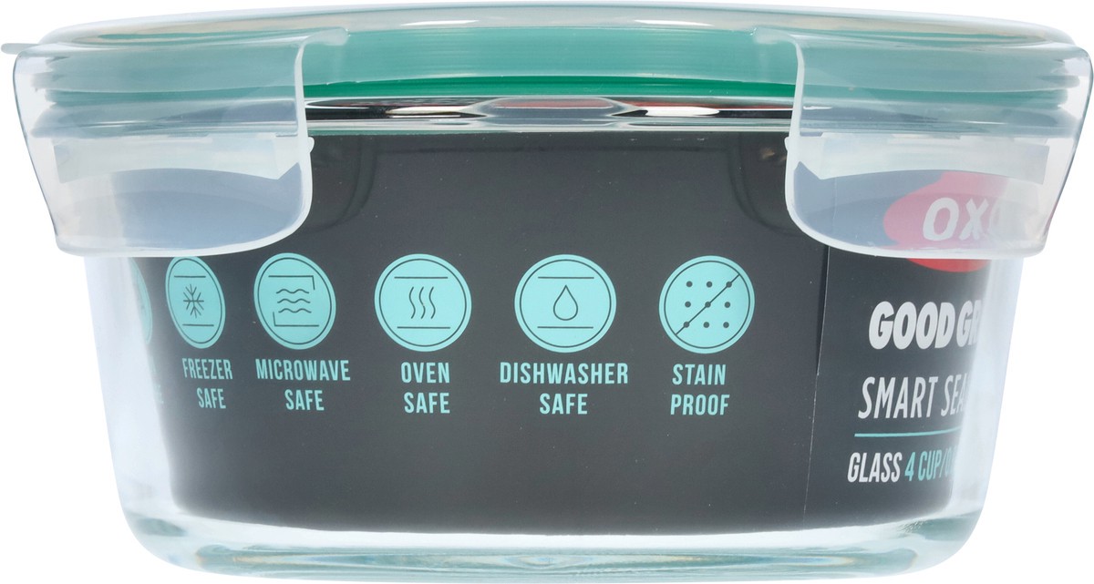 slide 11 of 11, OXO Round Smart Seal Glass Container 1 ea, 1 ct
