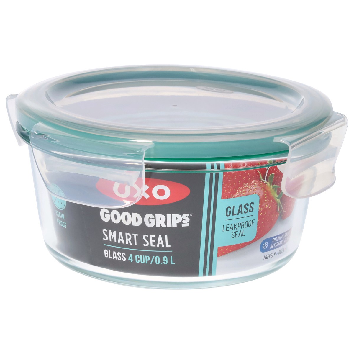 slide 4 of 11, OXO Round Smart Seal Glass Container 1 ea, 1 ct