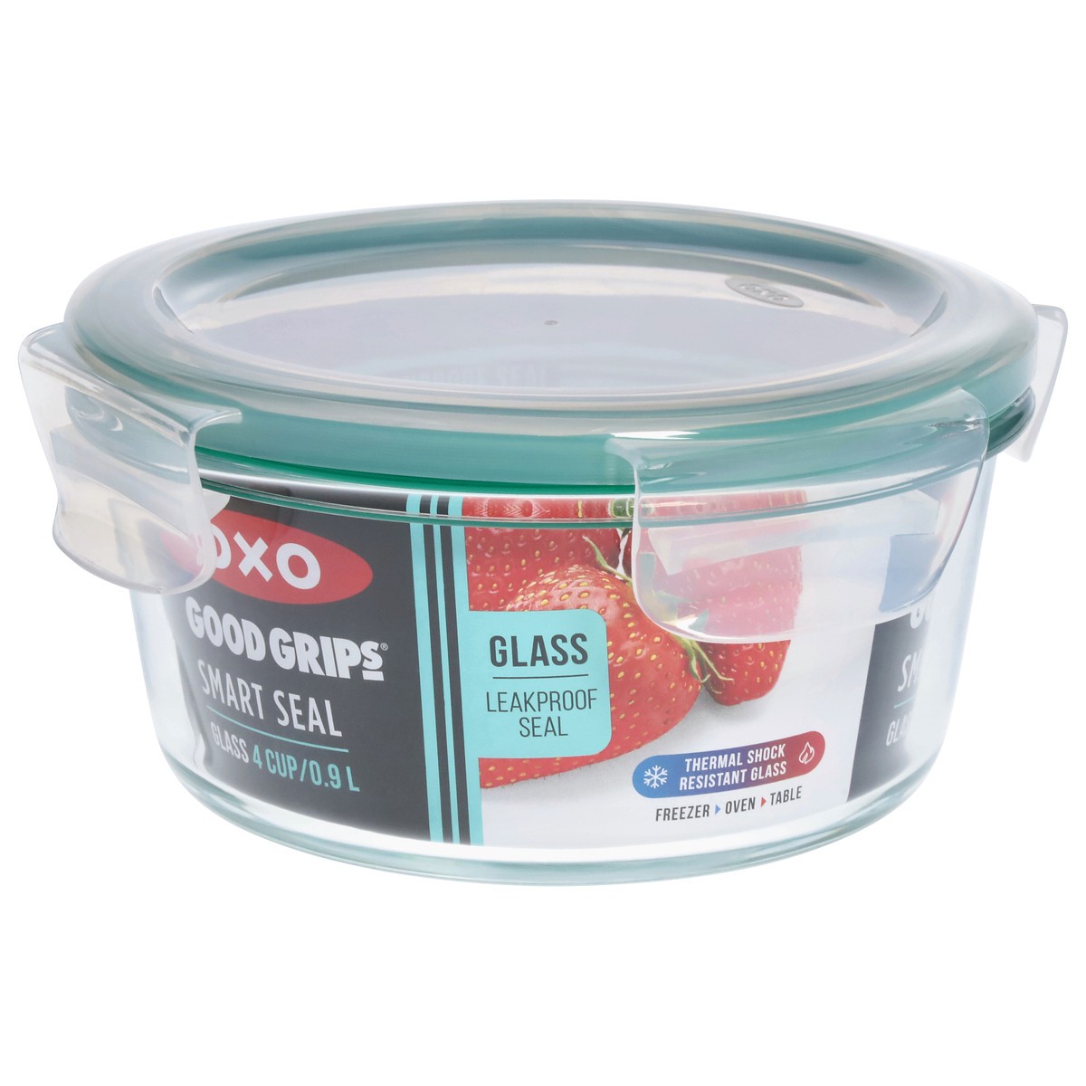 slide 3 of 11, OXO Round Smart Seal Glass Container 1 ea, 1 ct