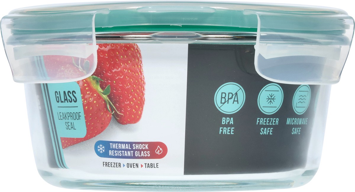 slide 6 of 11, OXO Round Smart Seal Glass Container 1 ea, 1 ct