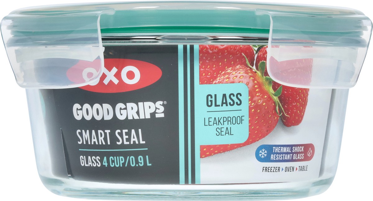 slide 7 of 11, OXO Round Smart Seal Glass Container 1 ea, 1 ct
