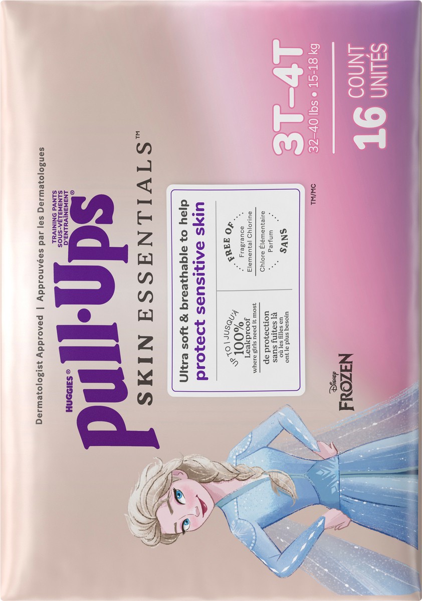 slide 6 of 12, Pull-Ups Girls' Skin Essentials Training Pants, 3T-4T (32-40 lbs), 16 Ct, 16 ct