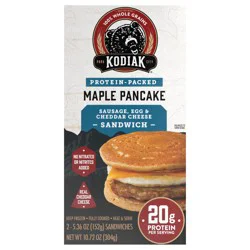 Kodiak Cakes Breakfast Sandwich, Sausage & Cheddar Cheese 10.72oz
