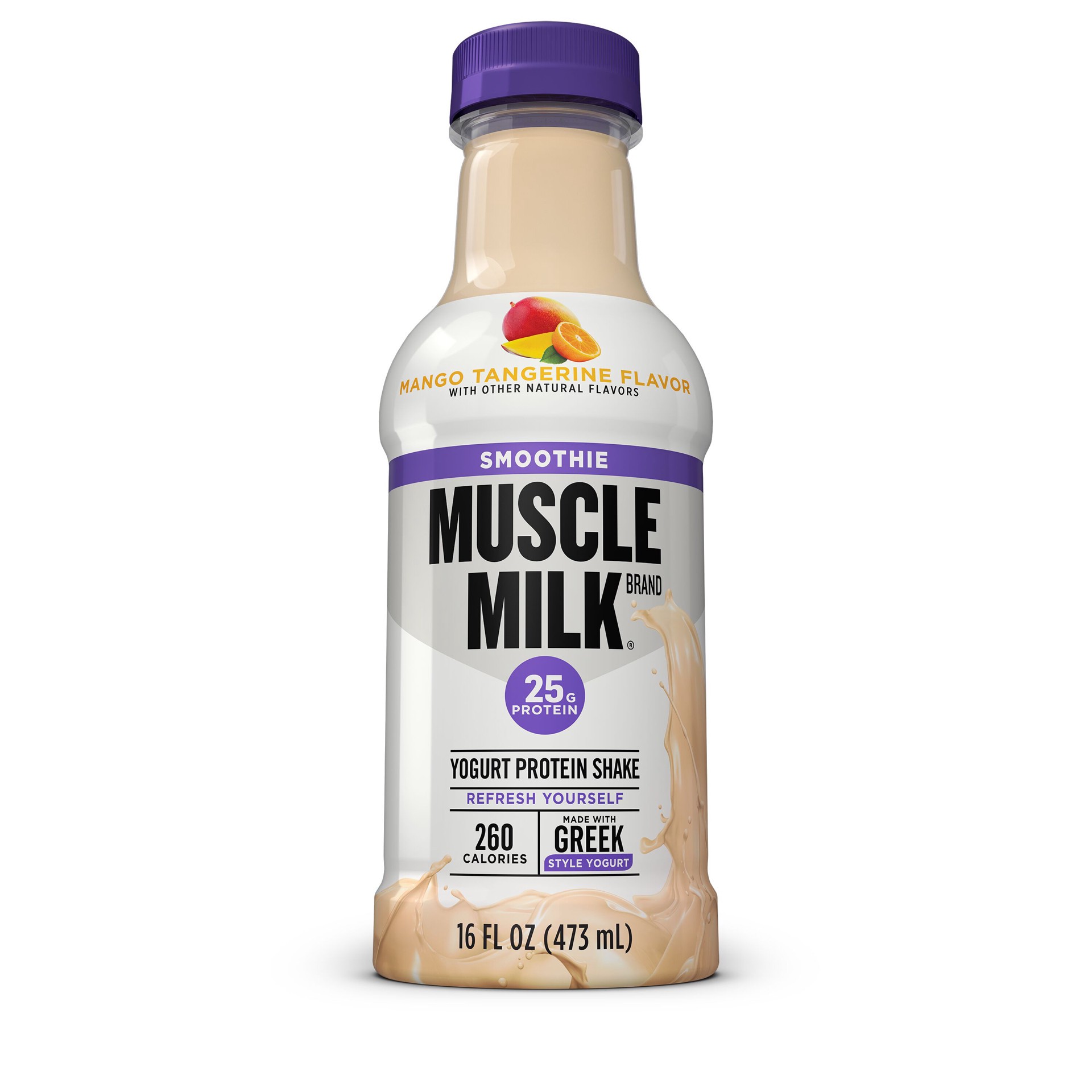 slide 1 of 1, Muscle Milk Tangerine Protein Smoothie, 16 fl oz