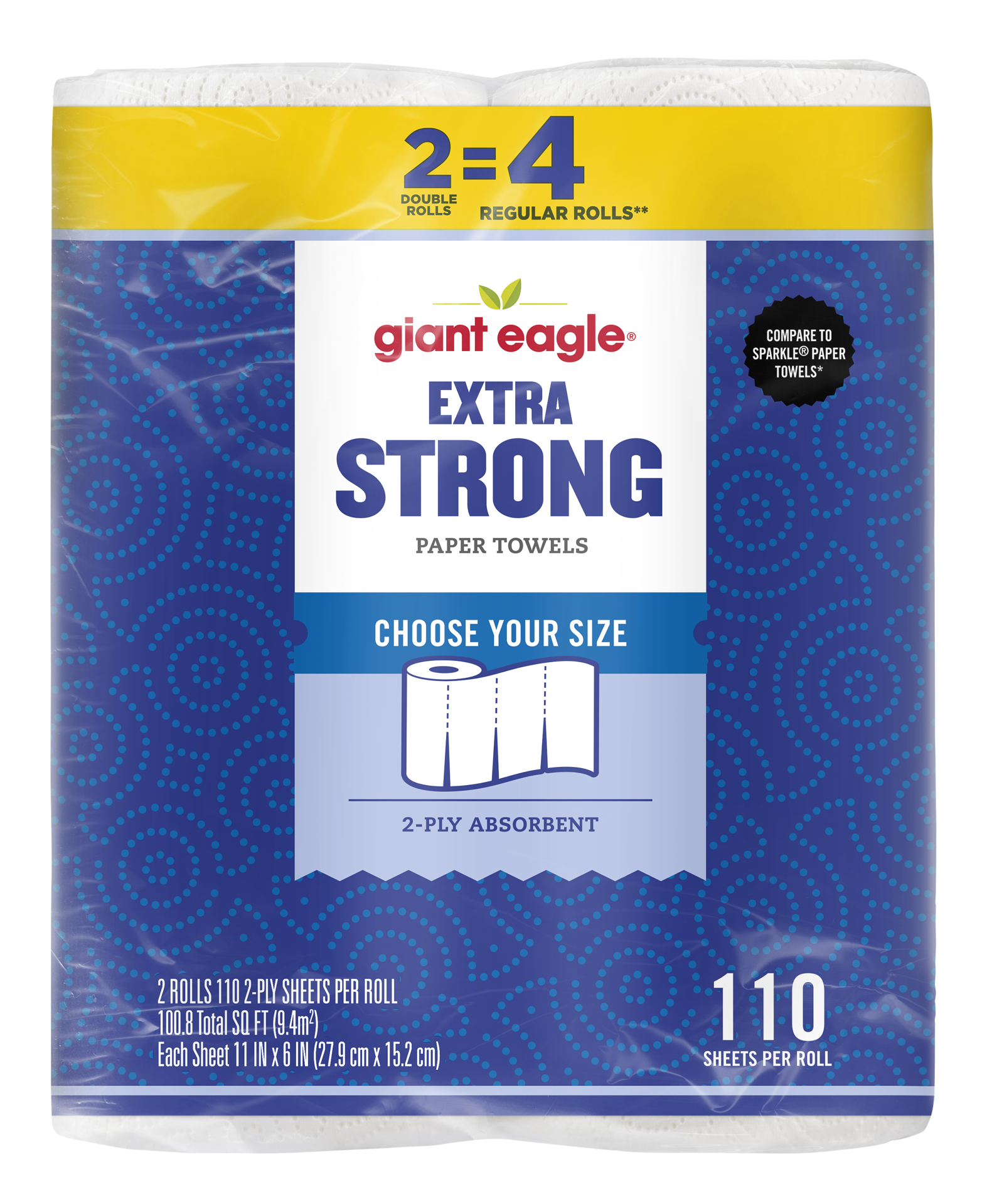 slide 1 of 1, Ge Extra Strn Towel, 2 ct