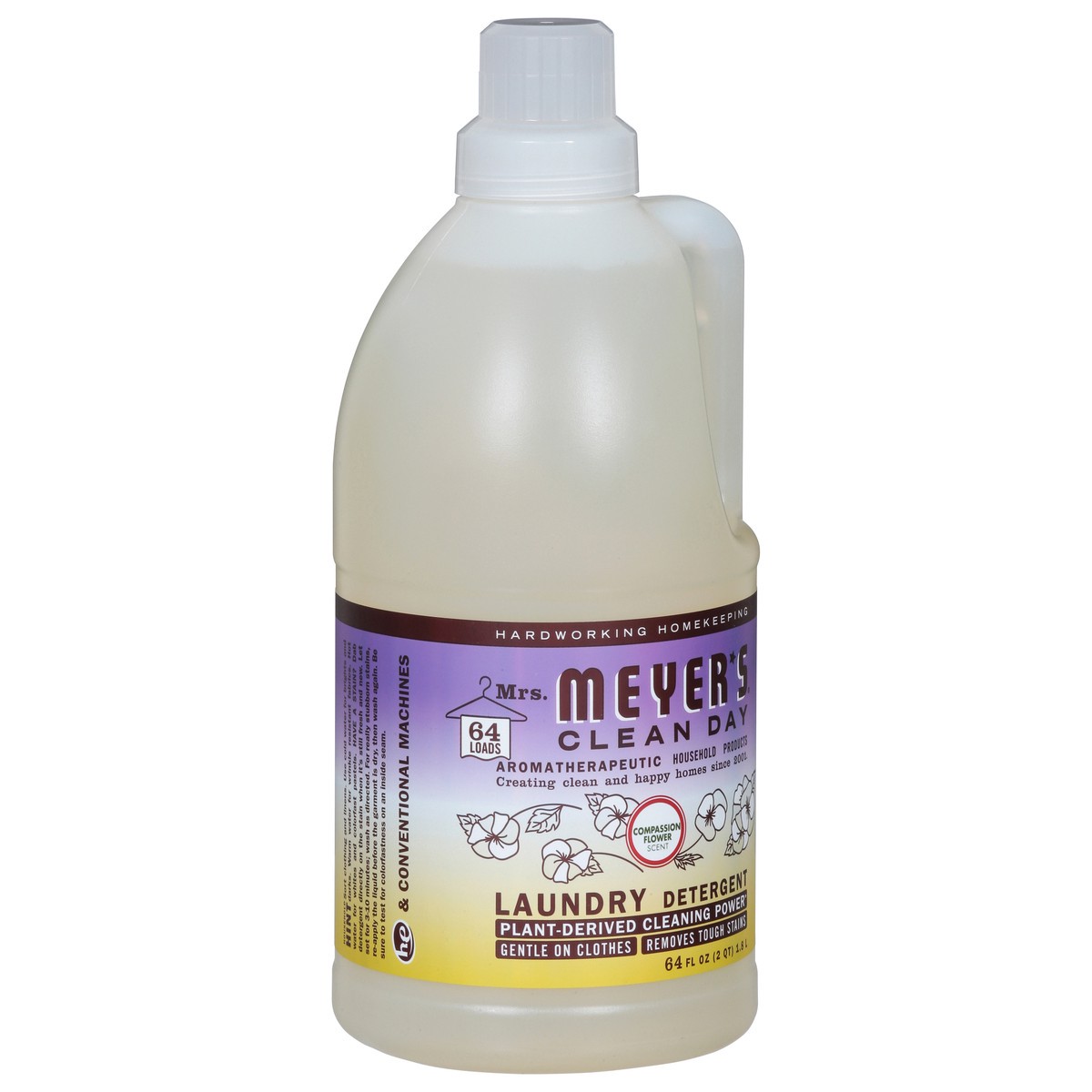 slide 11 of 13, Mrs. Meyer's Clean Day Compassion Flower Scent Laundry Detergent 64 fl oz, 64 fl oz