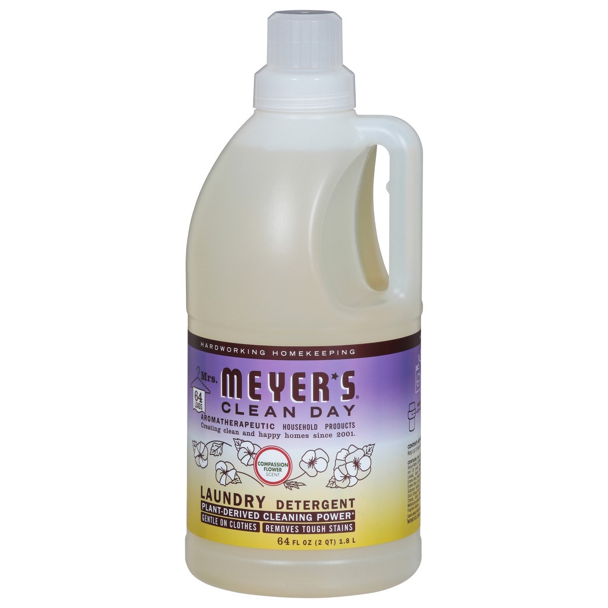 slide 3 of 13, Mrs. Meyer's Clean Day Compassion Flower Scent Laundry Detergent 64 fl oz, 64 fl oz