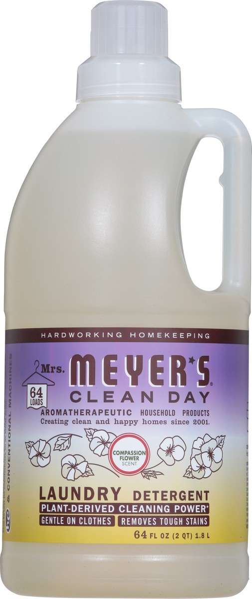slide 2 of 13, Mrs. Meyer's Clean Day Compassion Flower Scent Laundry Detergent 64 fl oz, 64 fl oz