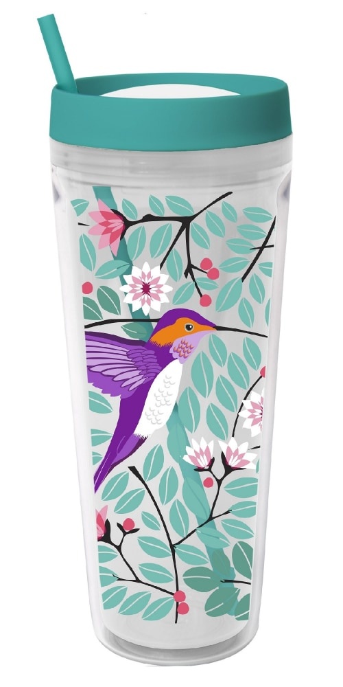 slide 1 of 1, Cool Gear Callisto Chiller Birds Bottle - Teal, 32 oz