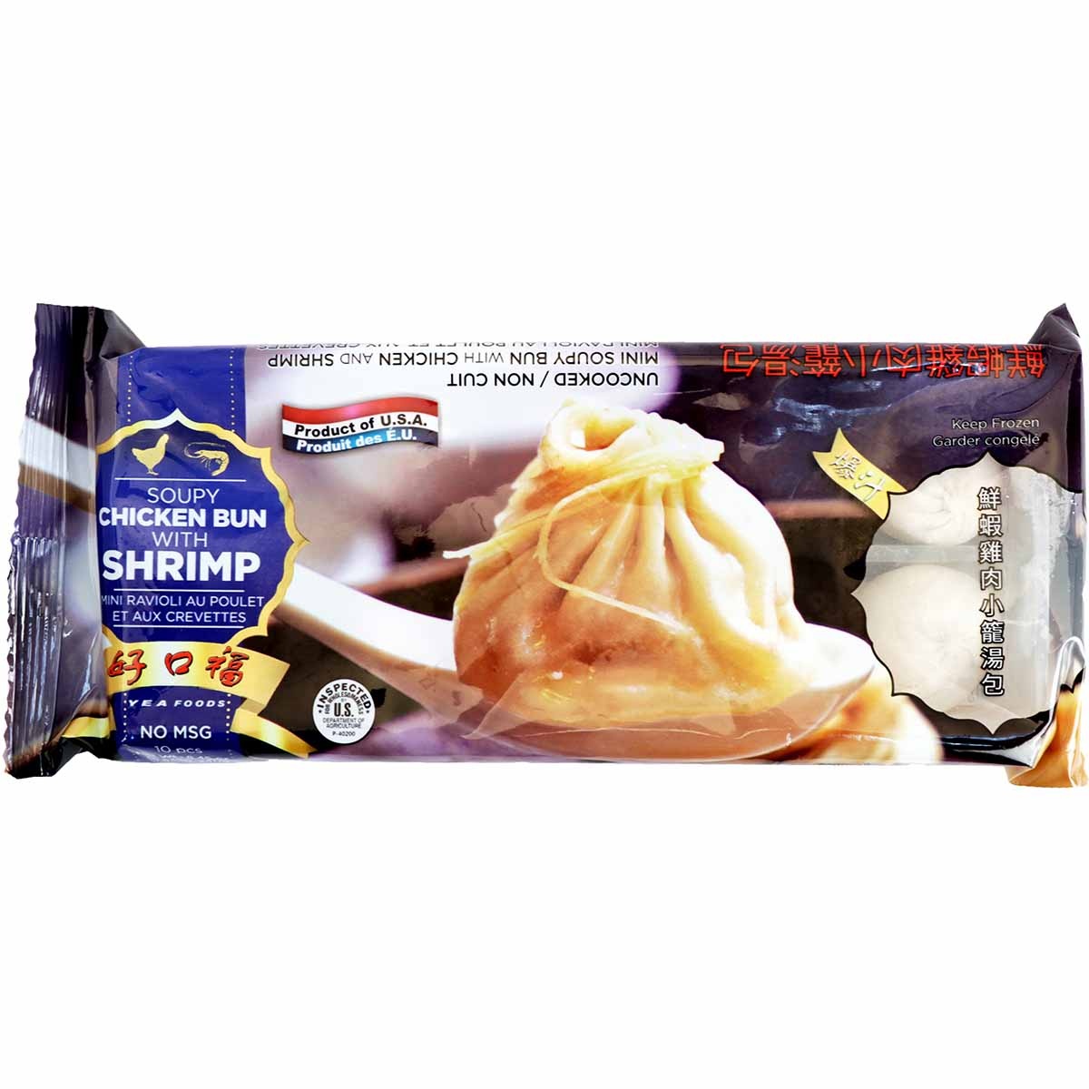 slide 1 of 1, Yea Foods Soupy Chicken Bun With Shrimp, 1 ct