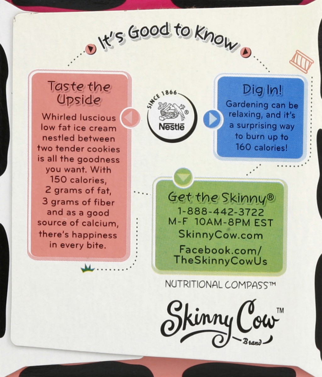 slide 3 of 6, Skinny Cow Strawberry Shortcake Low Fat Ice Cream Sandwiches, 6 ct; 4 oz