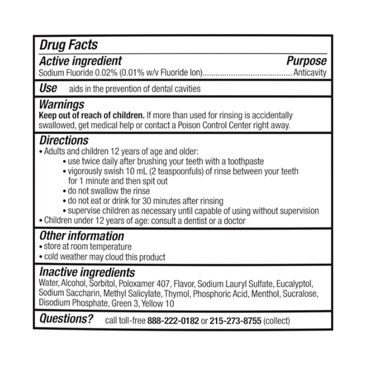 slide 11 of 13, Listerine Enamel Strength Anticavity Fluoride Mint Mouthwash, 1 L, 33.8 fl oz