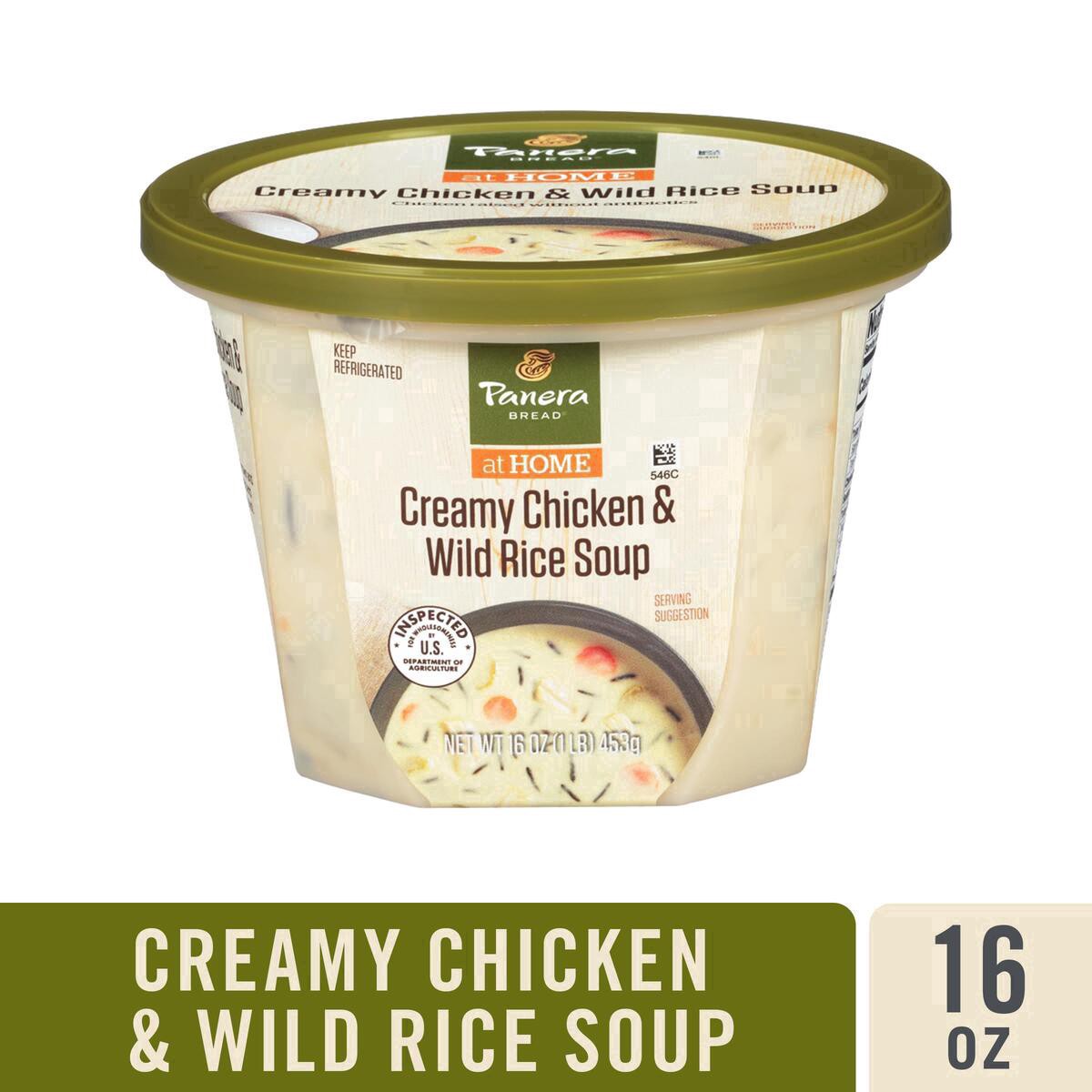 slide 5 of 45, Panera Bread Creamy Chicken & Wild Rice Soup, 16 OZ Soup Cup (Gluten Free), 16 oz