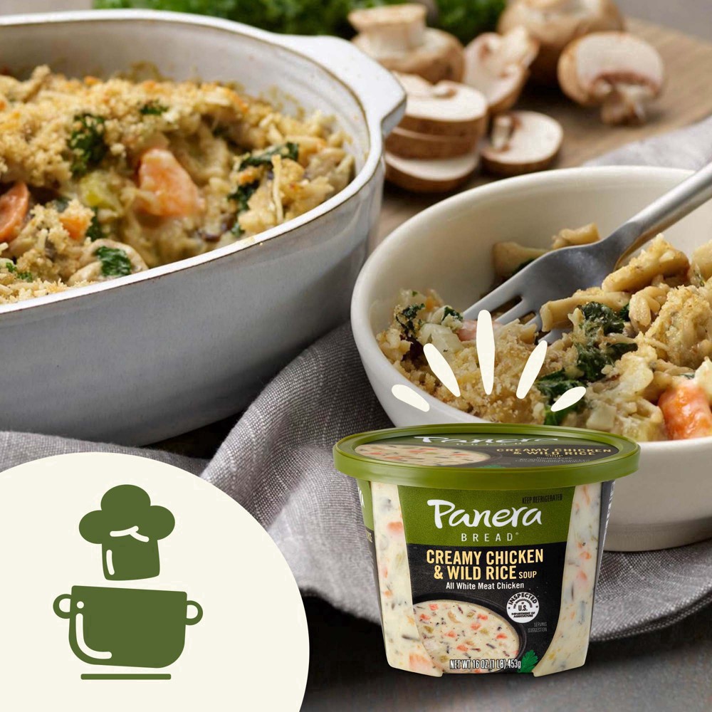 slide 39 of 45, Panera Bread Creamy Chicken & Wild Rice Soup, 16 OZ Soup Cup (Gluten Free), 16 oz