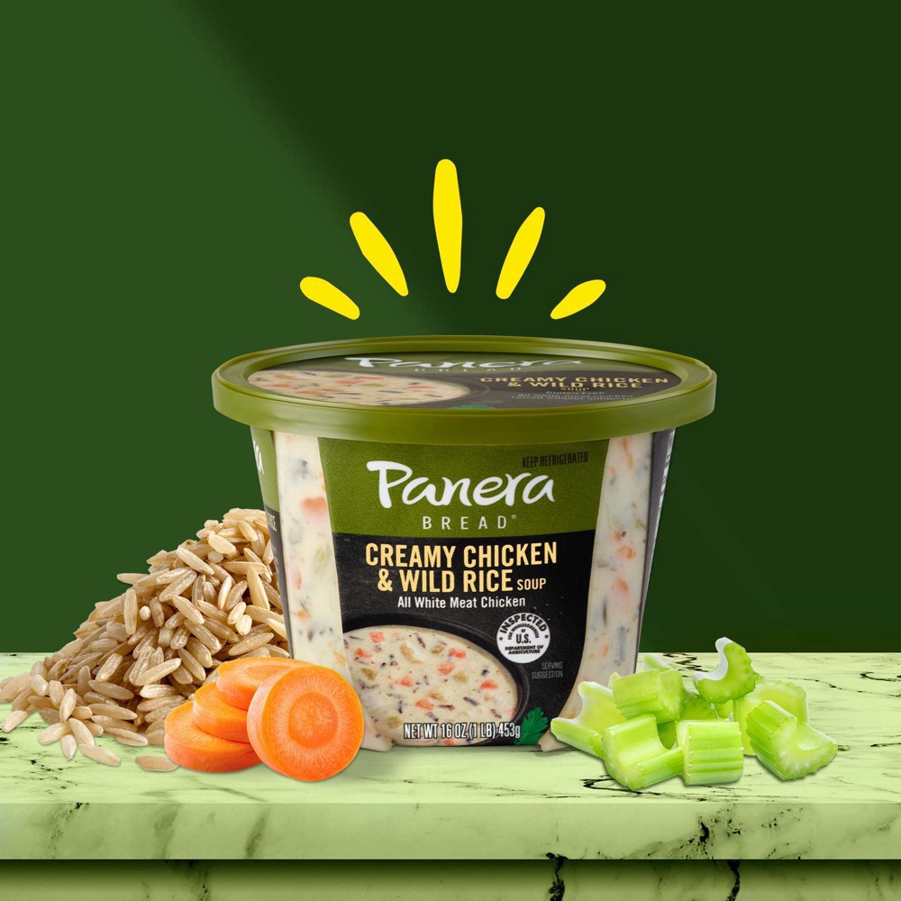 slide 42 of 45, Panera Bread Creamy Chicken & Wild Rice Soup, 16 OZ Soup Cup (Gluten Free), 16 oz