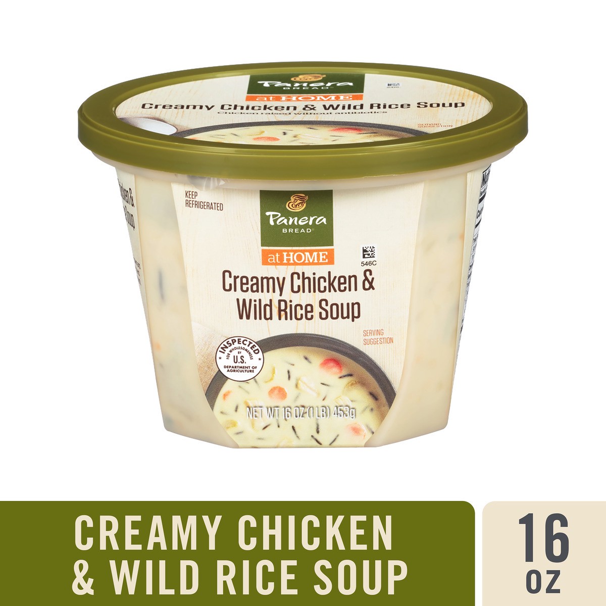 slide 1 of 6, Panera Bread Soup Creamy Chicken And Wild Rice, 16 oz