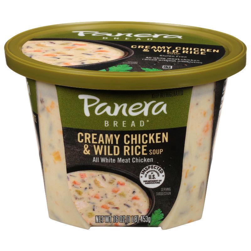 slide 1 of 45, Panera Bread Creamy Chicken & Wild Rice Soup, 16 OZ Soup Cup (Gluten Free), 16 oz