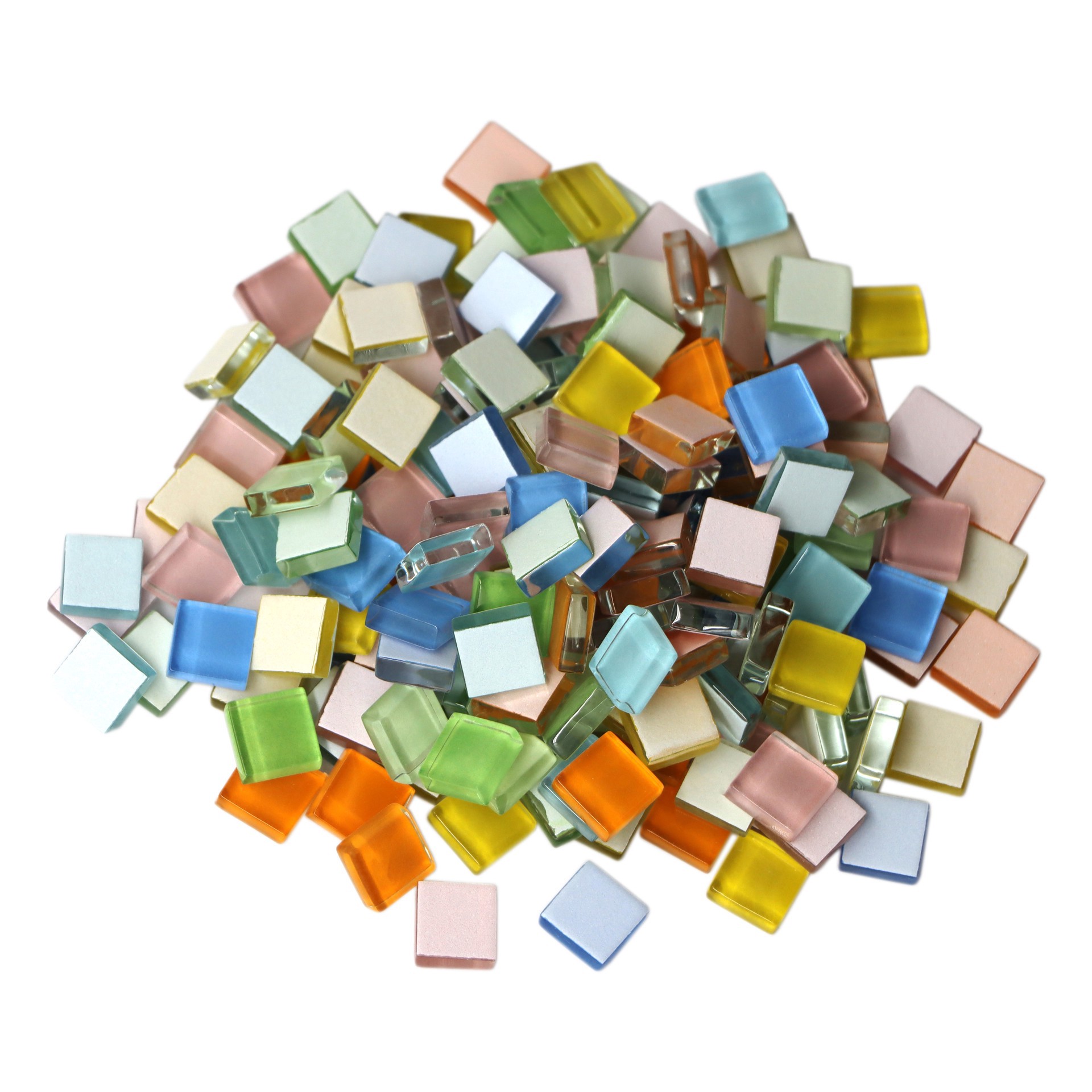 slide 4 of 4, 4" Pastel Rainbow Mosaic Vase Kit By Make Market, 4 in