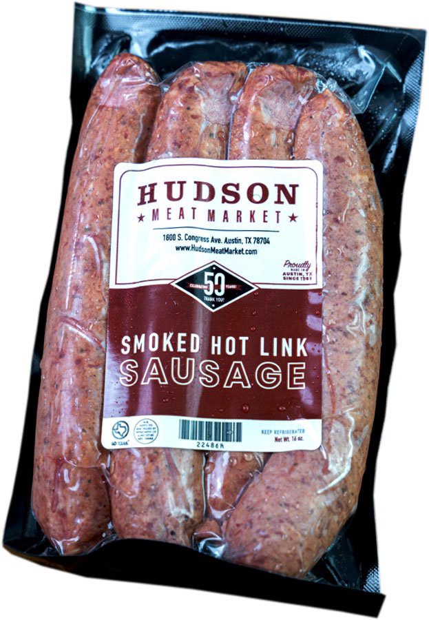 slide 1 of 1, Hudson Meat Market Smoked Sausage Hot Link, 16 oz