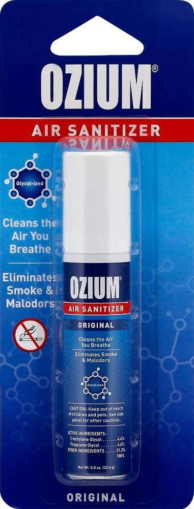 slide 1 of 1, Ozium Fresh Air Sanitizer, 0.8 oz