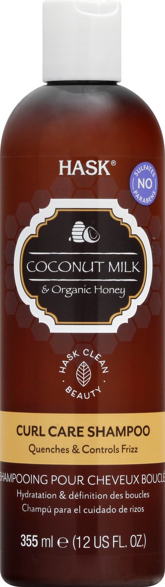 slide 2 of 11, Hask Curl Care Coconut Milk & Organic Honey Shampoo 355 ml, 12 oz