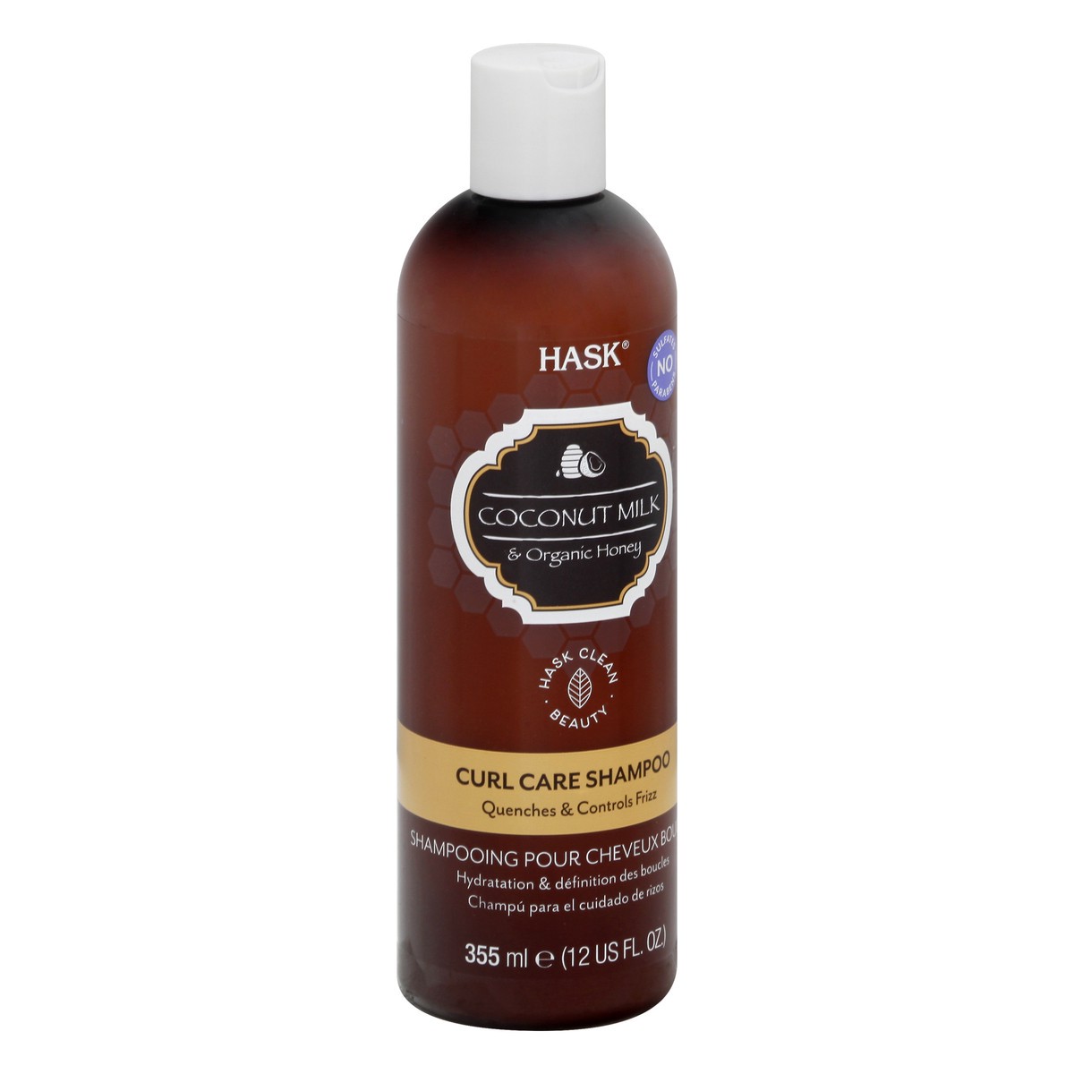slide 4 of 11, Hask Curl Care Coconut Milk & Organic Honey Shampoo 355 ml, 12 oz