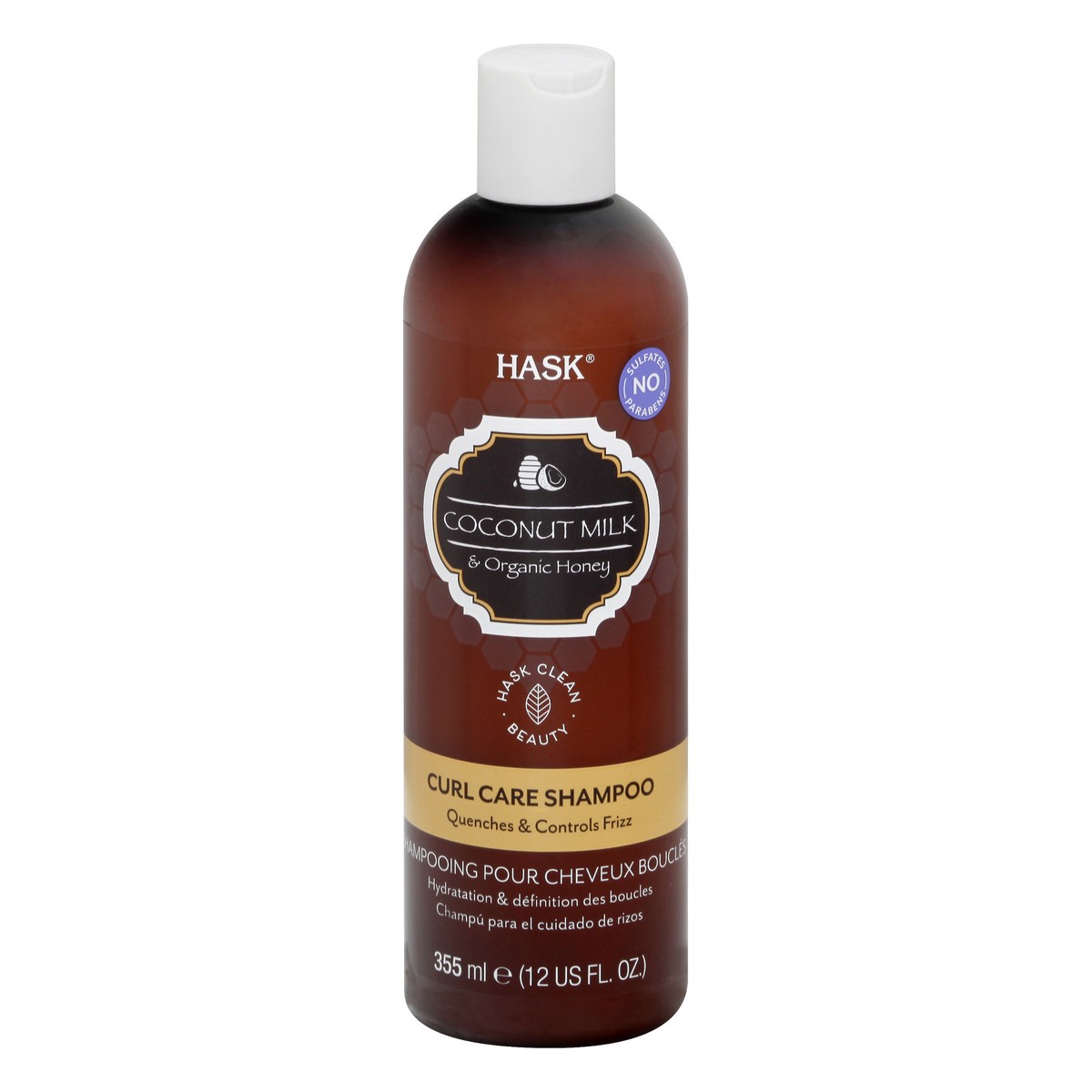 slide 1 of 11, Hask Curl Care Coconut Milk & Organic Honey Shampoo 355 ml, 12 oz