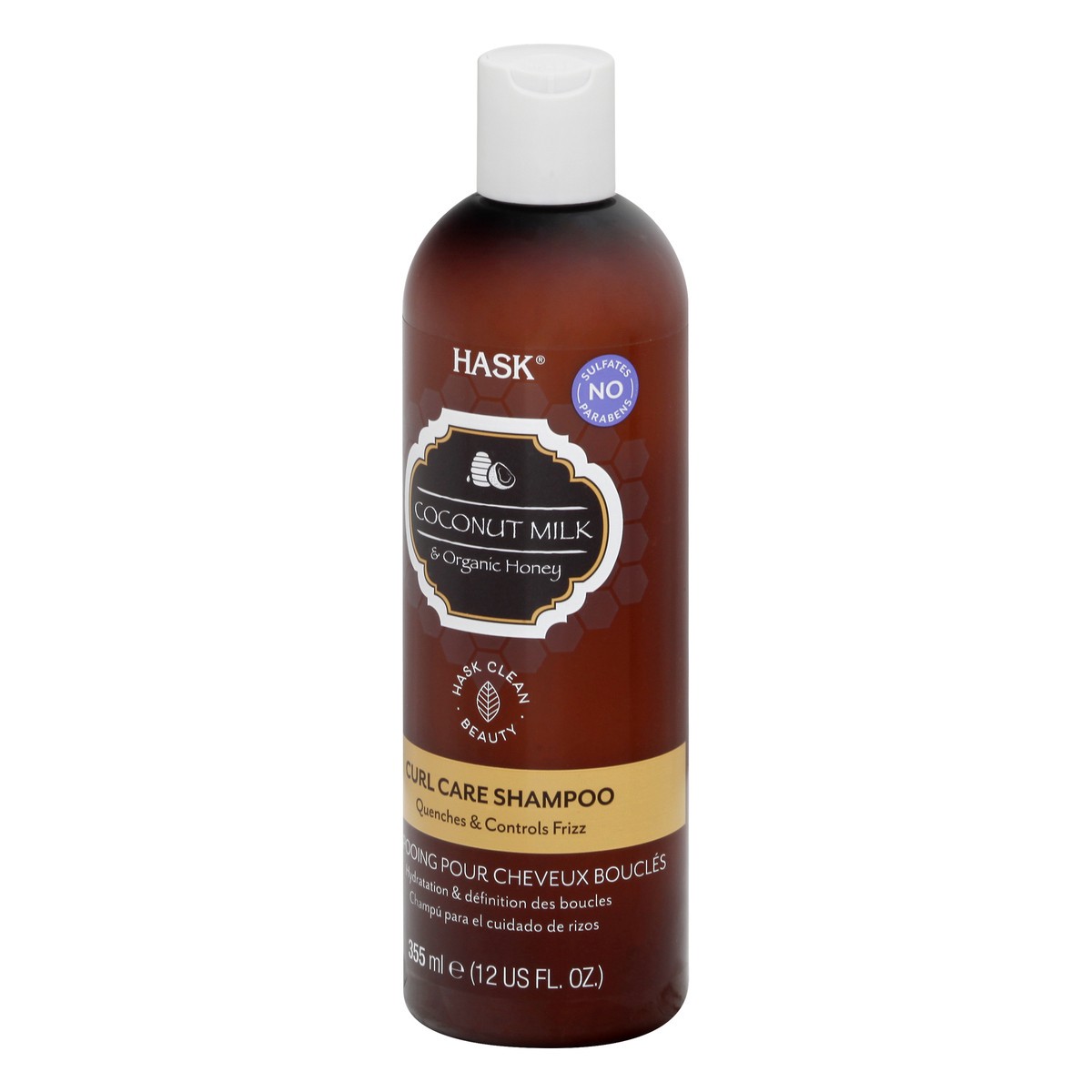 slide 9 of 11, Hask Curl Care Coconut Milk & Organic Honey Shampoo 355 ml, 12 oz