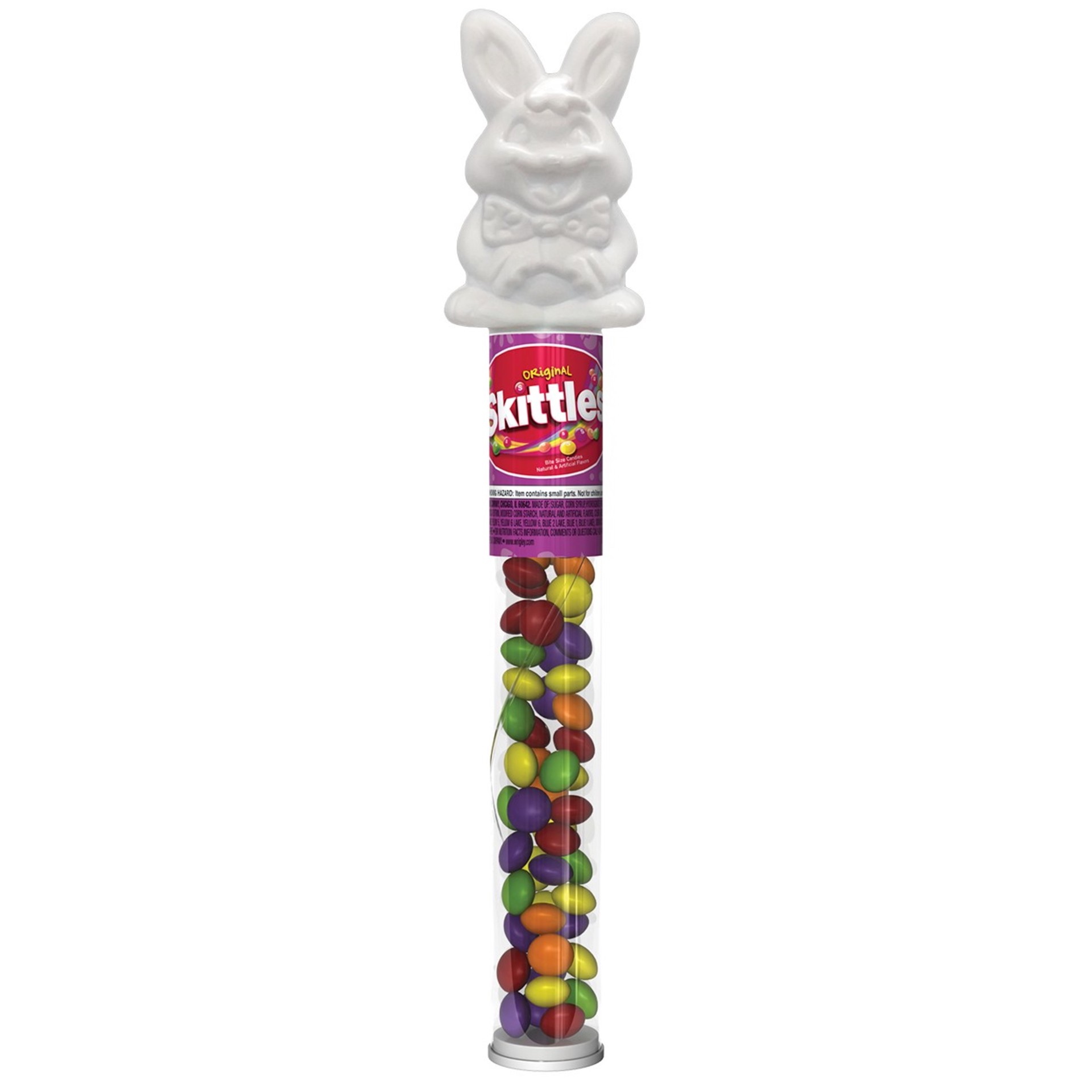 slide 1 of 6, Skittles Original Candy Easter Bunny Topper, 1.7 Ounces, 1.7 oz