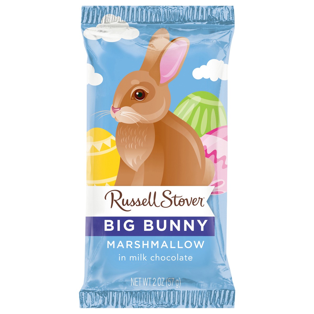 slide 1 of 8, Russell Stover Easter Marshmallow Milk Chocolate Big Easter Bunny, 2 oz., 2 oz