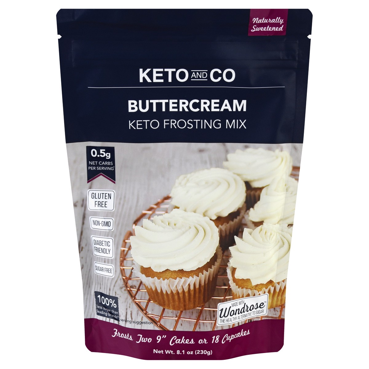 slide 7 of 12, Keto and Co Buttercream Keto Frosting Mix 8.1 oz, 8.1 oz