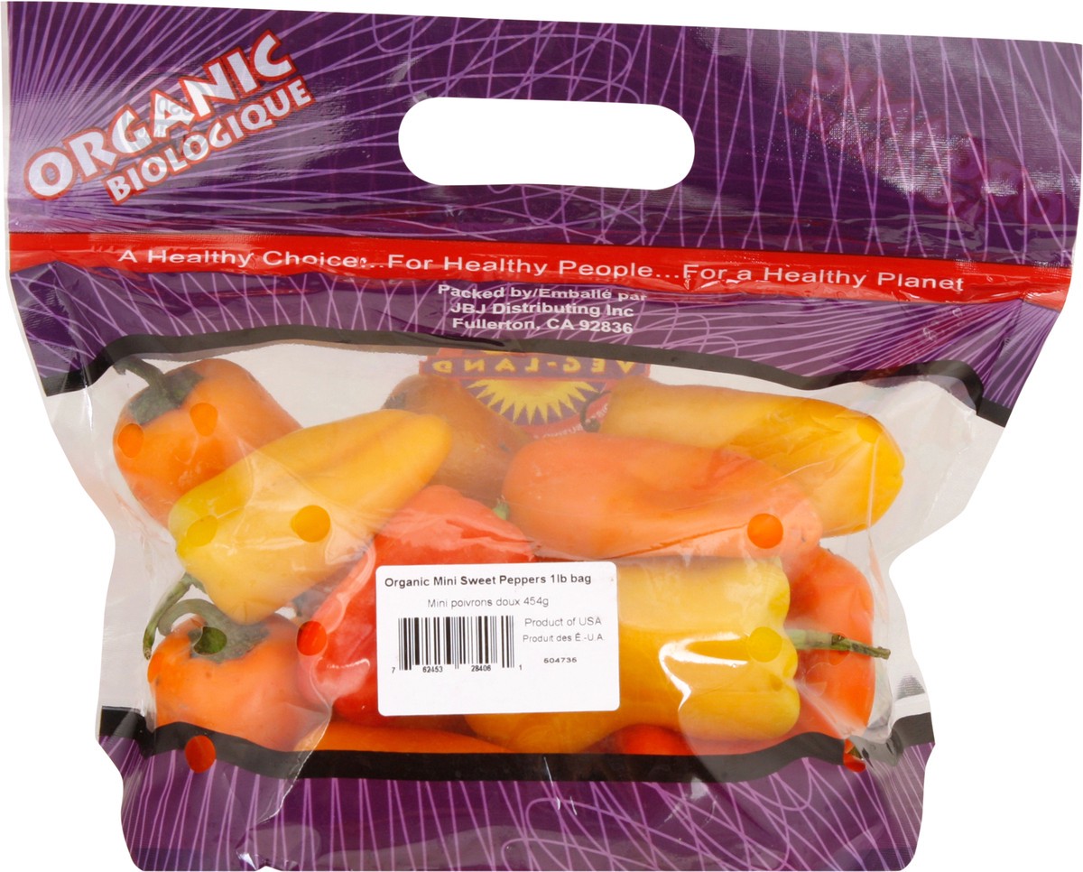 slide 3 of 11, Veg-Land Organic Mini Sweet Peppers 1 lb, 1 lb