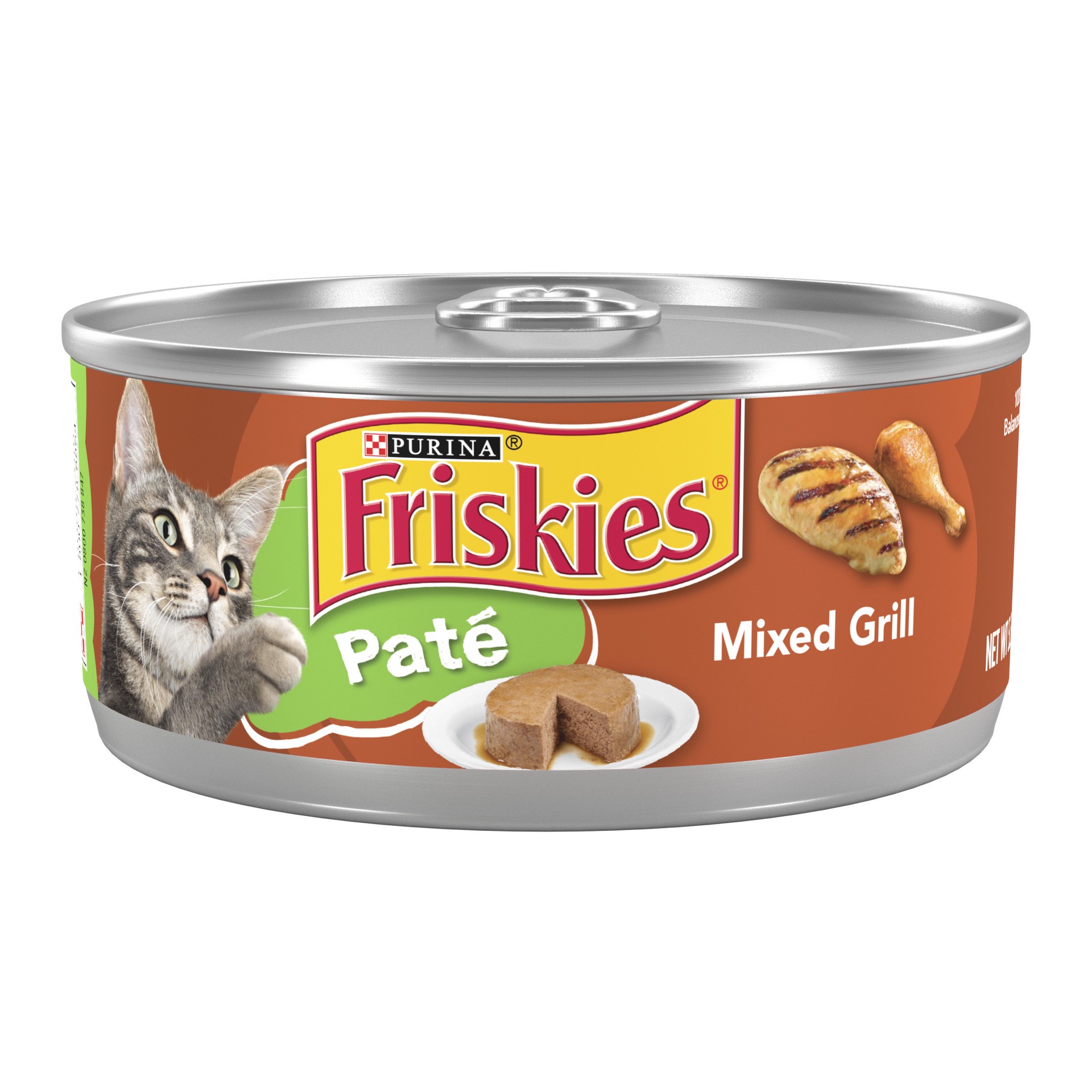 slide 1 of 6, Friskies Purina Friskies Wet Cat Food Pate, Pate Mixed Grill, 5.5 oz