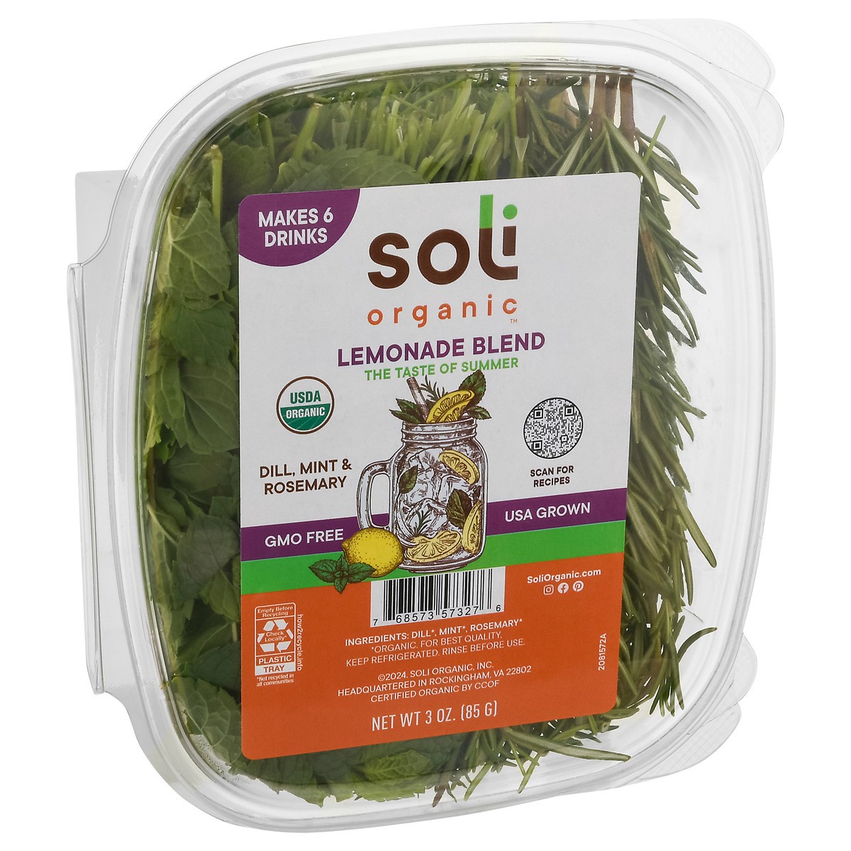 slide 9 of 12, Soli Organic Lemonade Blend 3 oz, 3 oz