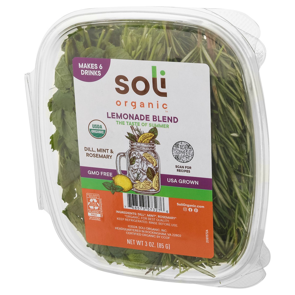 slide 10 of 12, Soli Organic Lemonade Blend 3 oz, 3 oz
