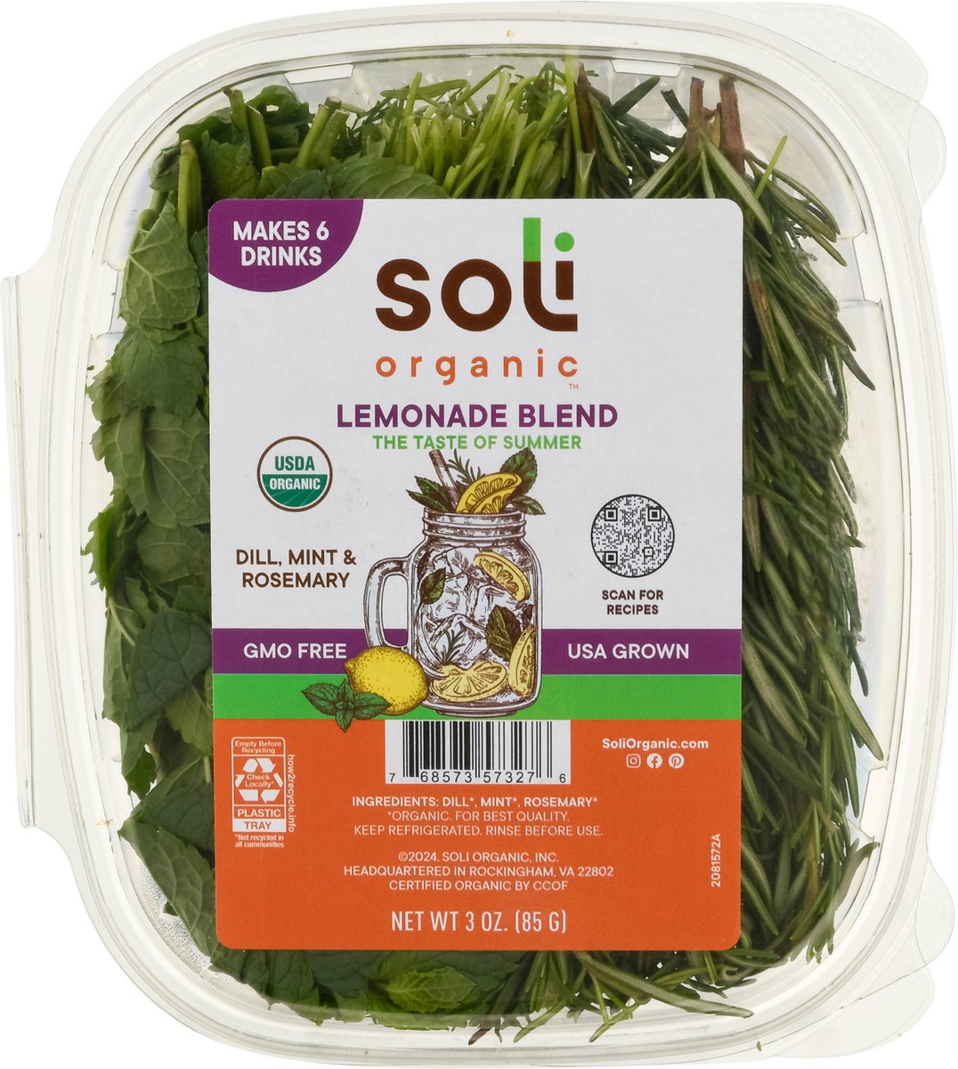 slide 2 of 12, Soli Organic Lemonade Blend 3 oz, 3 oz