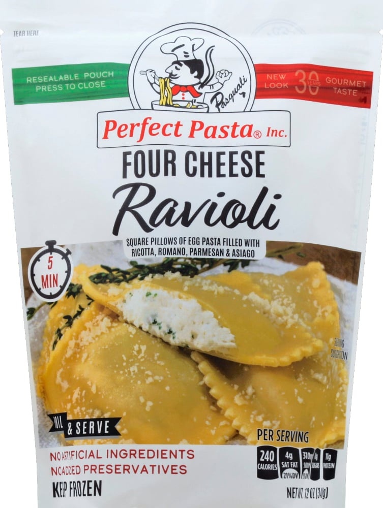 slide 1 of 1, Perfect Pasta Four Cheese Ravioli, 12 oz