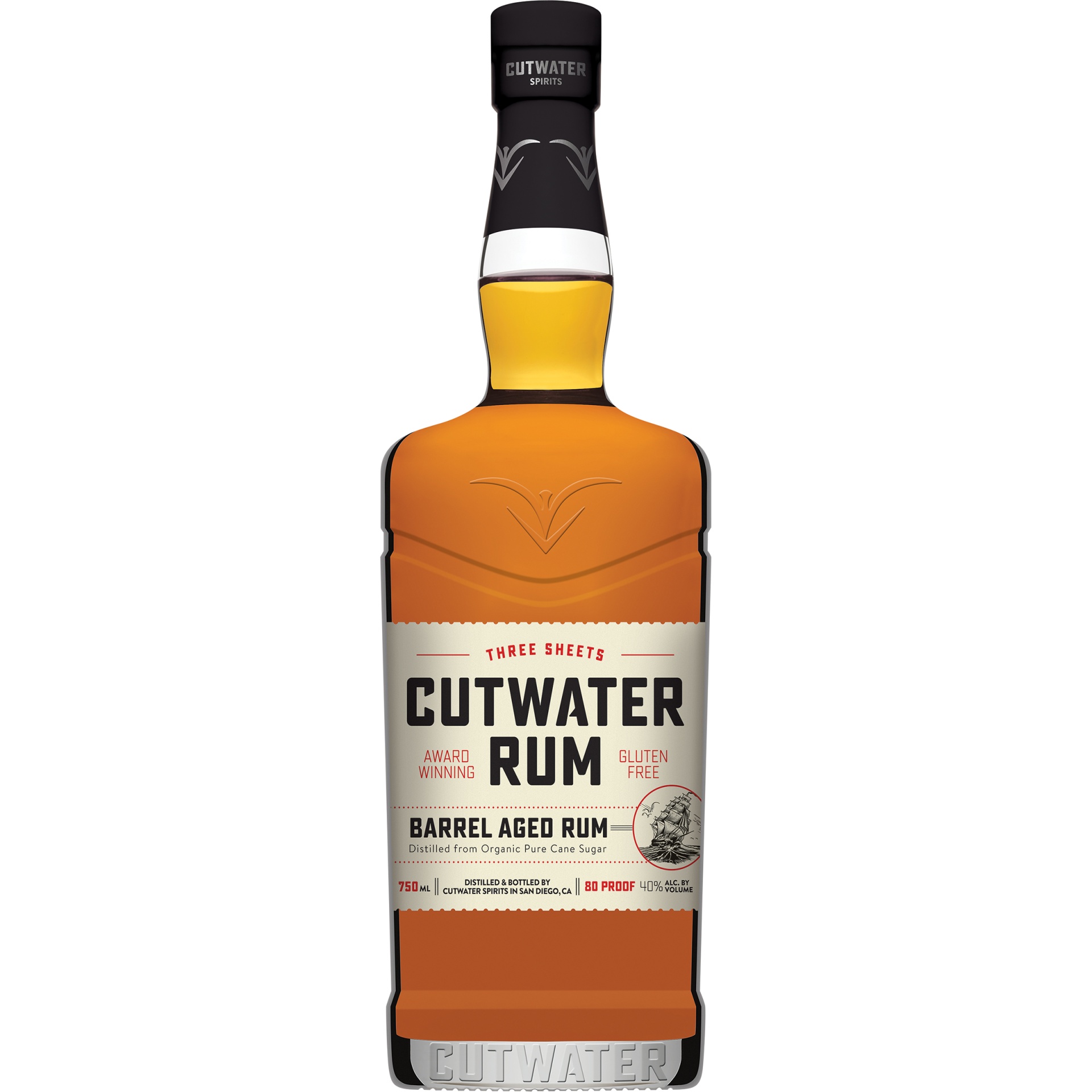 slide 1 of 1, Cutwater Spirits Barrel Aged Rum, 750 ml
