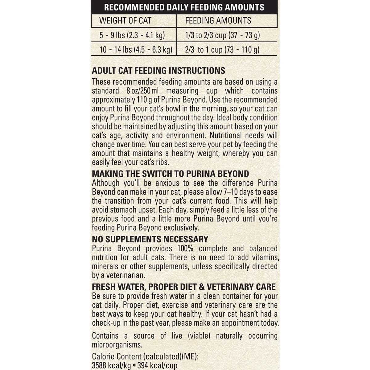 slide 7 of 15, Beyond Purina Beyond Grain Free White Meat Chicken and Egg Recipe Natural Cat Food High Protein Cat Food Dry Formula - 3 lb. Bag, 48 oz
