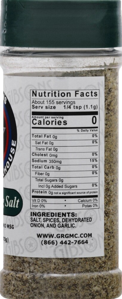 slide 2 of 4, Gibsons Bar & Steakhouse Seasoning 6 oz, 6 oz