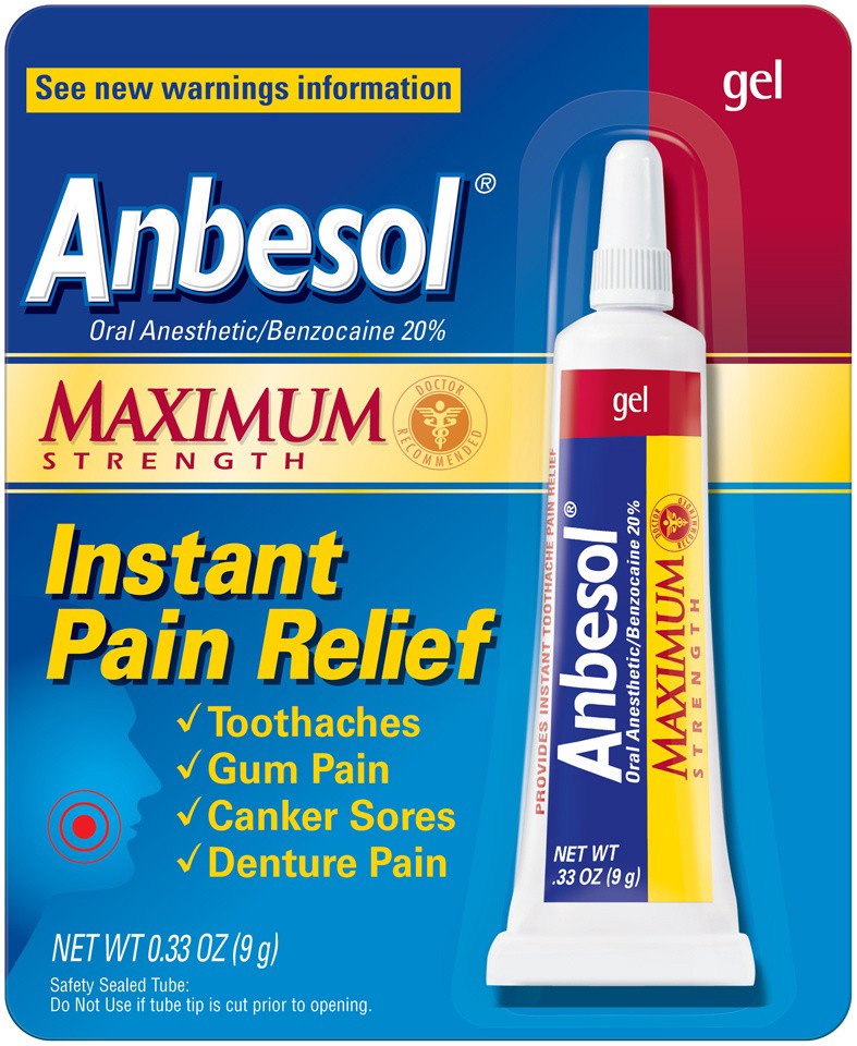 slide 1 of 4, Anbesol Maximum Strength Gel, 0.33 oz